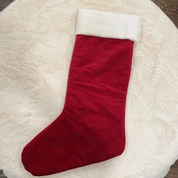 Pottery Barn Classic Velvet Large Stocking personalized with “Lauren” - Picture 2 of 7